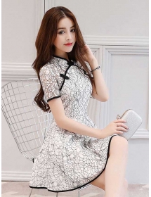 dress cheongsam brukat D4400