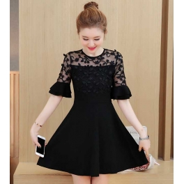 dress wanita import D4443