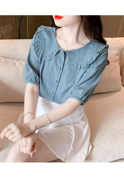 kemeja wanita korea kerah sailor  T9078